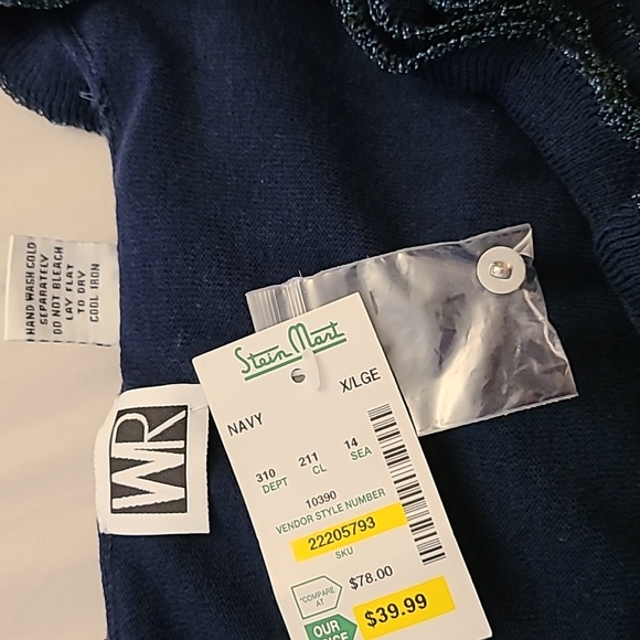 WR blue top with frilly collar - Picture 7 of 7